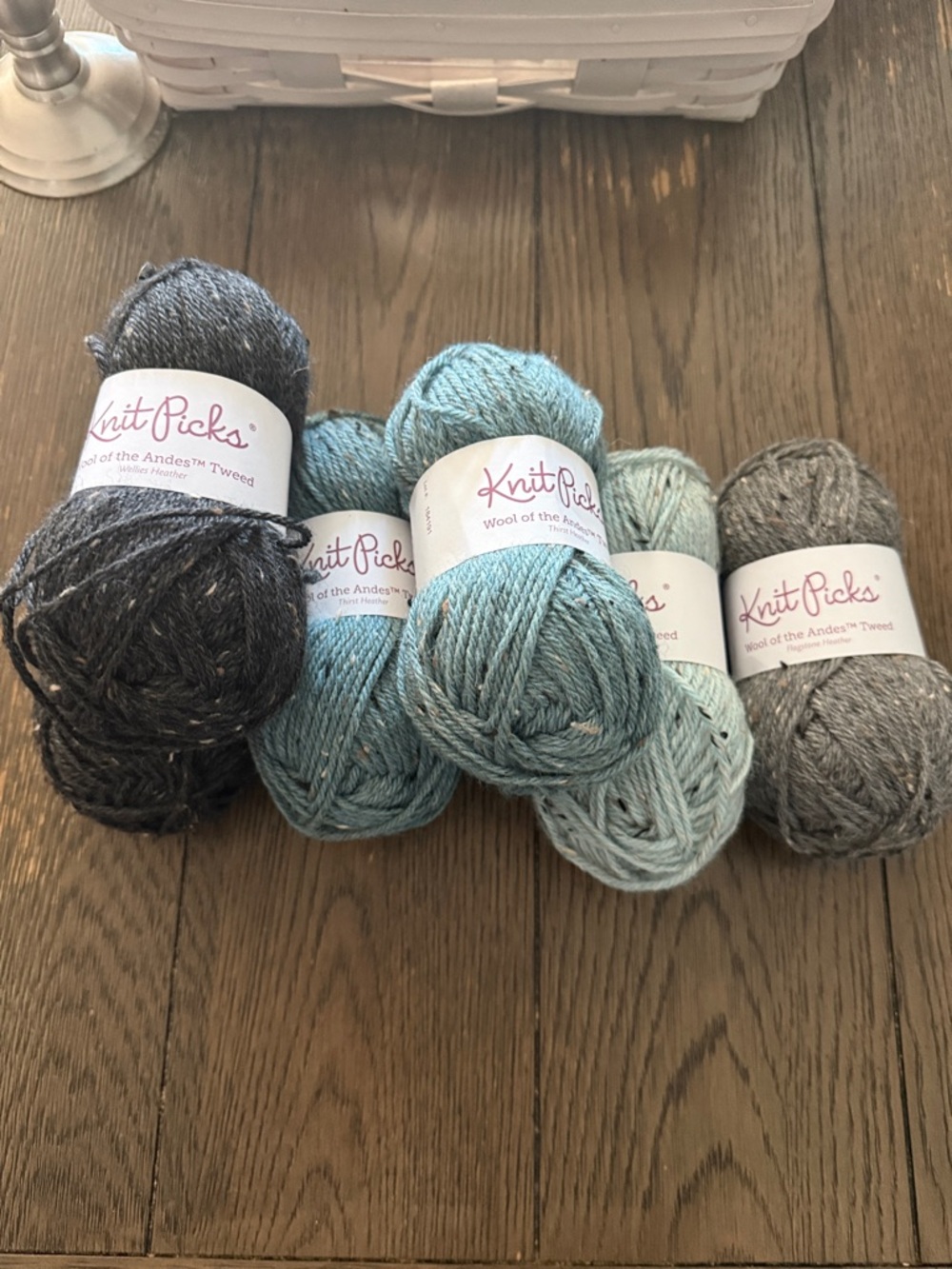 Knit Picks Tweed Wool Yarn Bundle 6 assorted colors